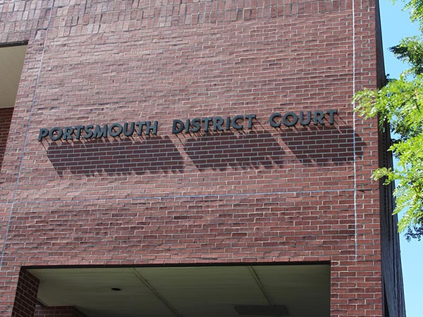 Portsmouth District Court sign