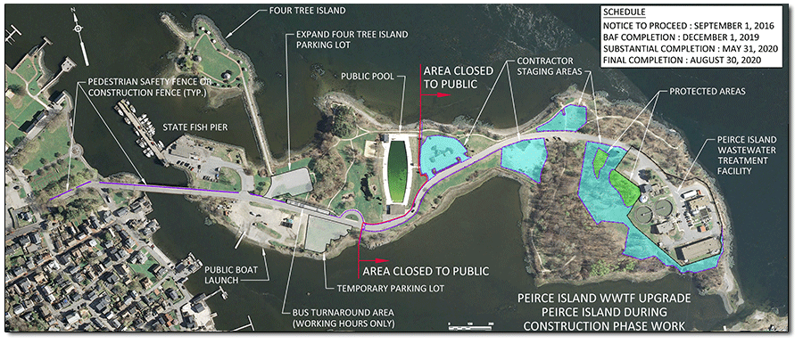 Map of Peirce Island Project Area