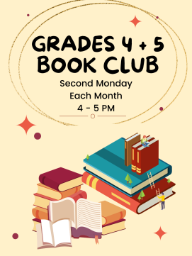 Grades 4 & 5 Book Club -- link to event details