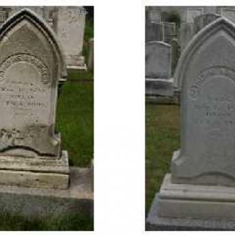 Gravestone 3 Before & After