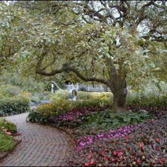 Walkway In The Formal Garden at Prescott Park