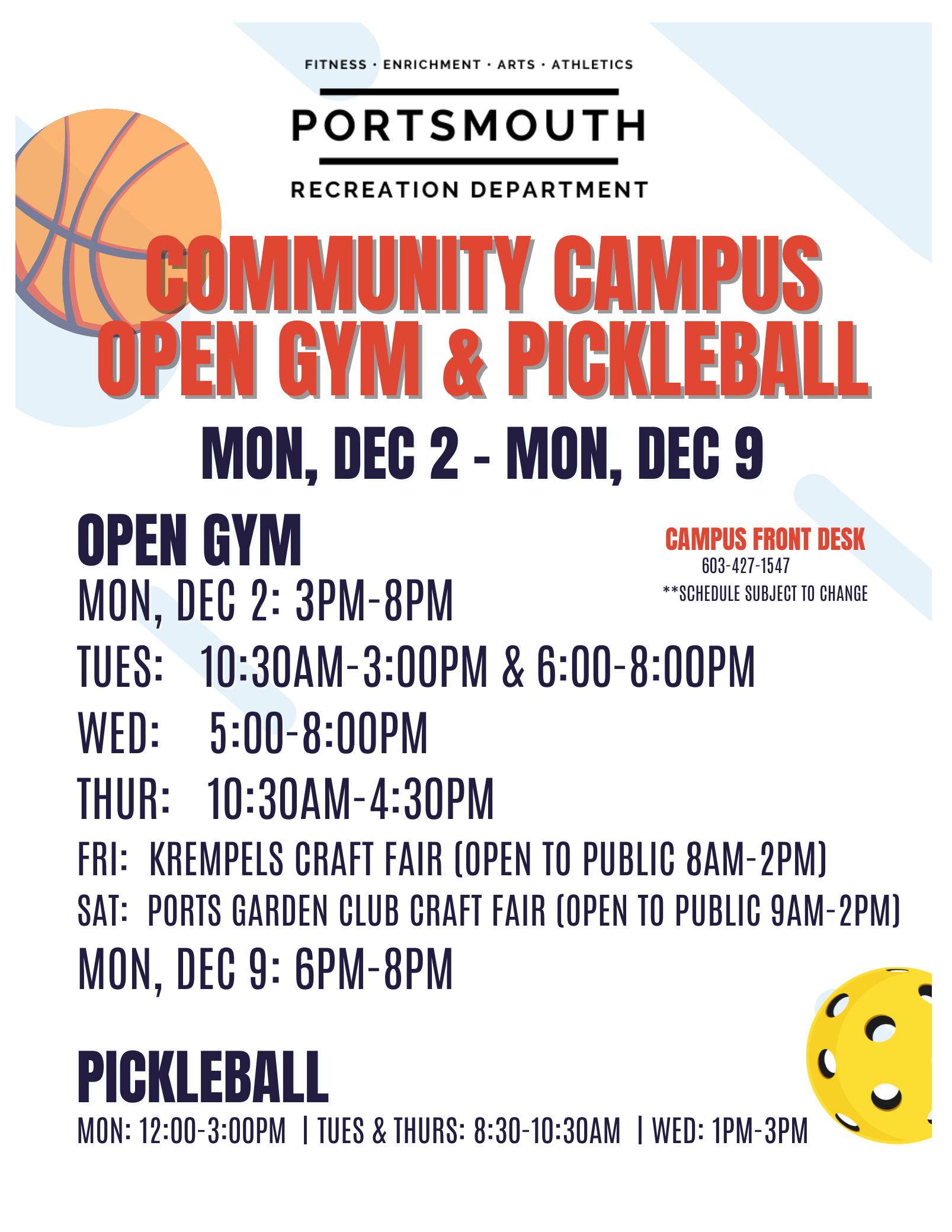 campus open gym