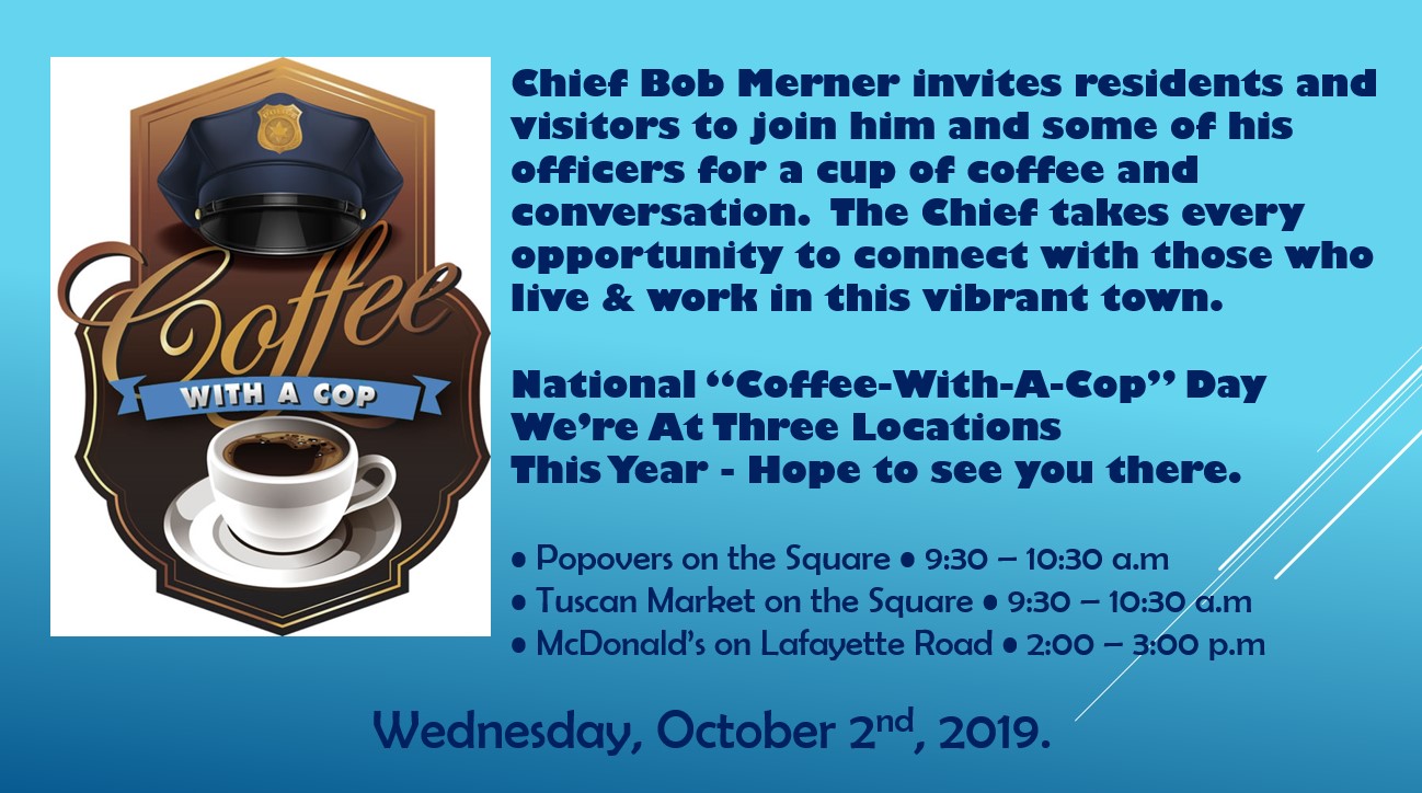 Coffee with a Cop 10-2-19
