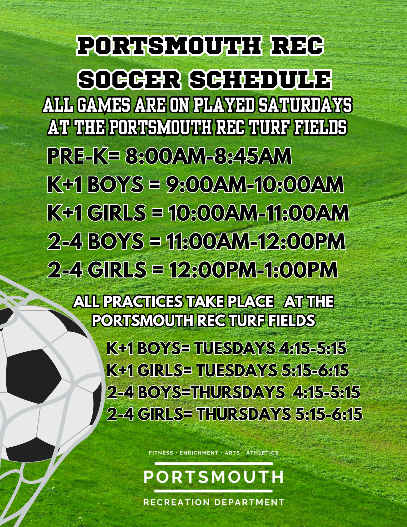 soccer schedule