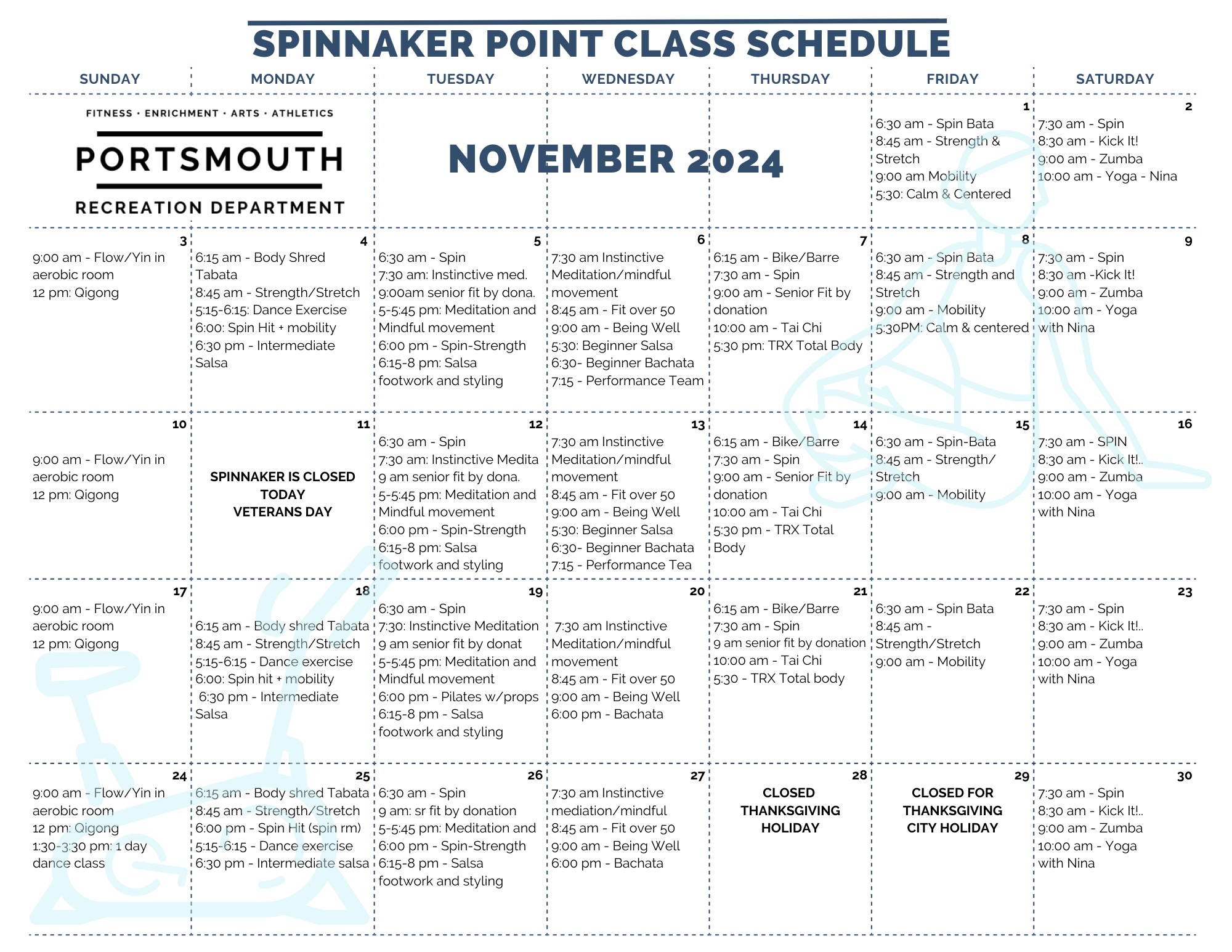 SP class schedule