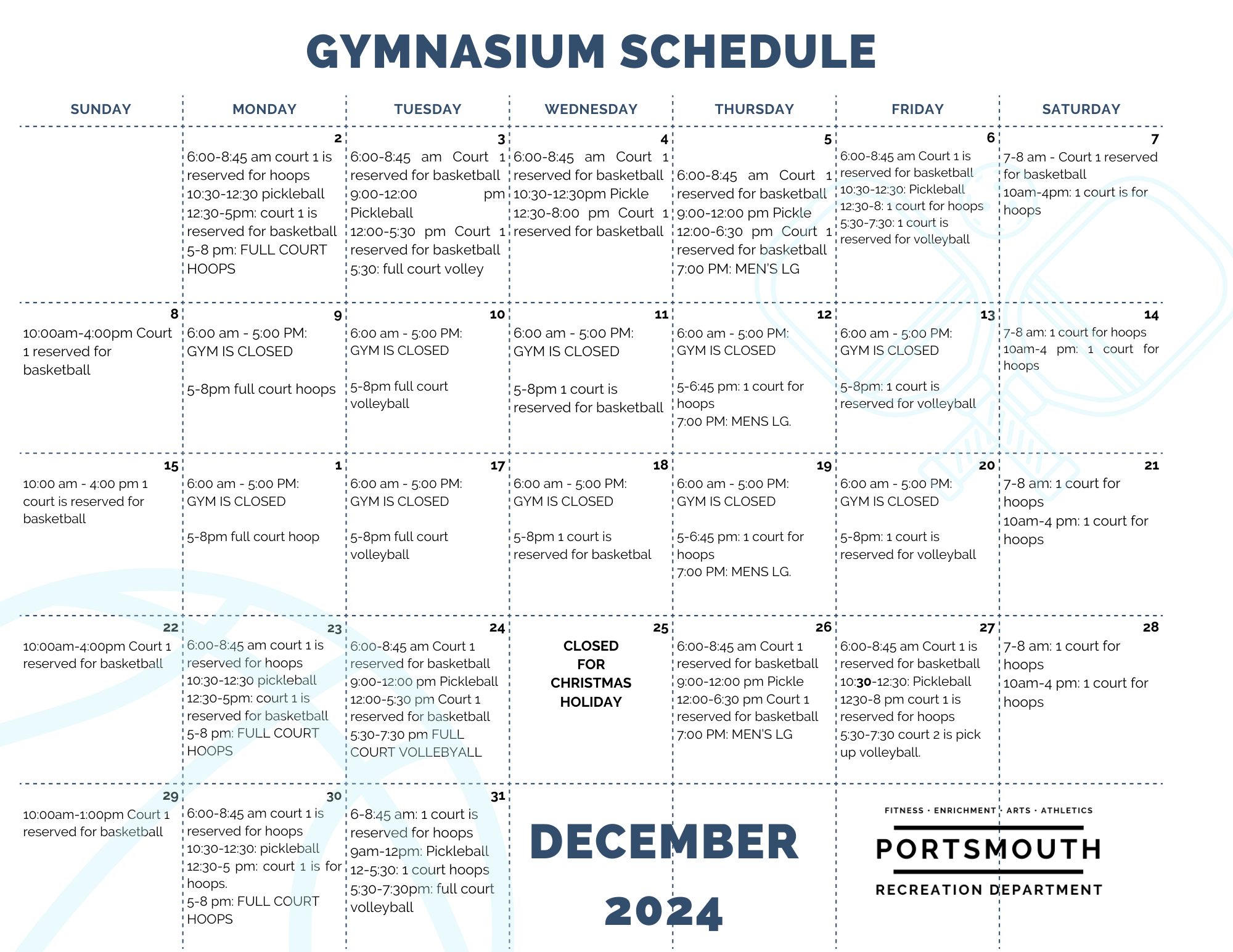 spin open gym schedule