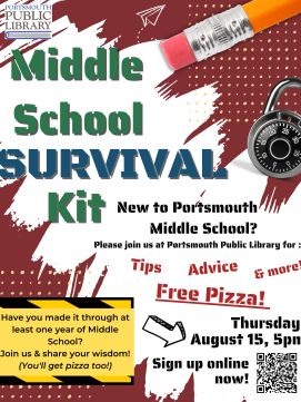 Middle School Survival Kit -- link to online calendar