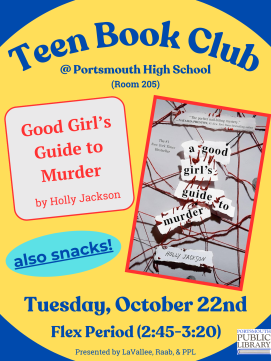 Teen Book Club -- link to details 