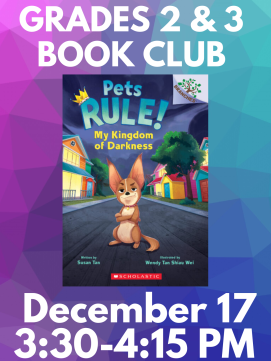 Grades 2 & 3 Book CLub -- link to details!