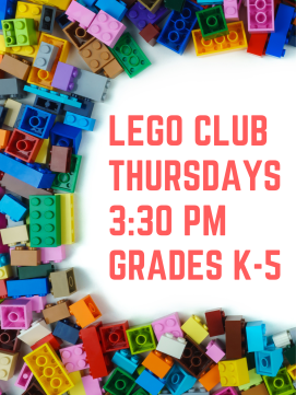 Lego Club -- link to online calendar