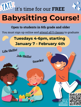 Babysitting class -- link to registration