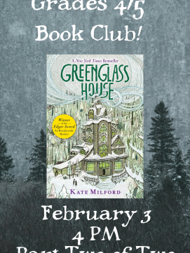 Grades 4/5 Book Club -- Link to registration 