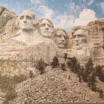 Mount Rushmore puzzle
