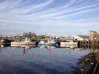 Fishing boats at Portsmouth Harbor