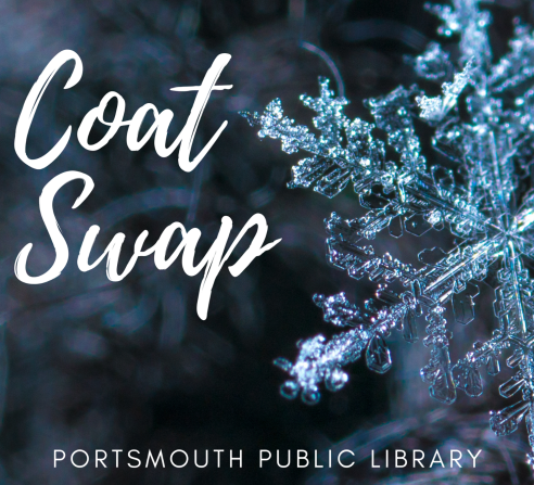 Coat Swap Portsmouth Public Library Cold Weather Snowflake