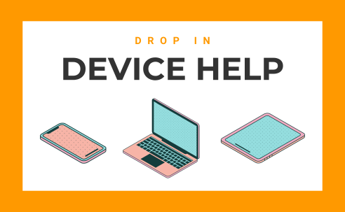 Drop in device help smartphone computer laptop tablet