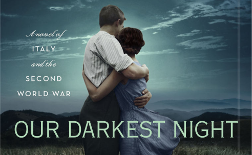 Woman and Man in field with dark skies A Novel set in Italy during World War II