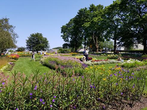 Prescott Park gardens.