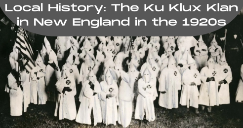 Ku Klux Klan members in white robes