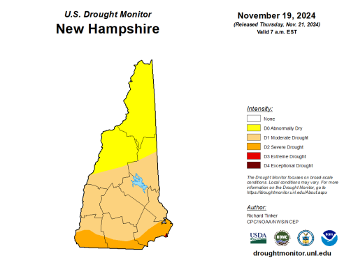 US Drought Monitor NH Nov 19, 2024