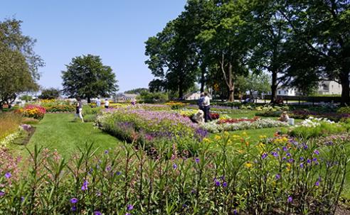Prescott Park gardens.